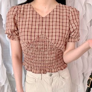 ruched crop top